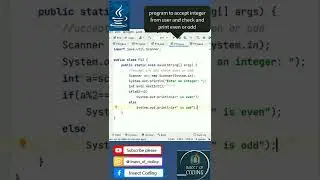 check even or odd in java | java programming | #shorts    | #insectofcoding