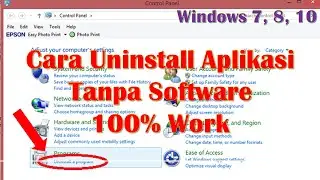 Cara Uninstall Aplikasi Windows Tanpa Software Terbaru | Dijamin 100% Work