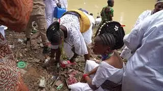 Osun Priestess At The Osun River In Osogbo Nigeria During The Osun Festival