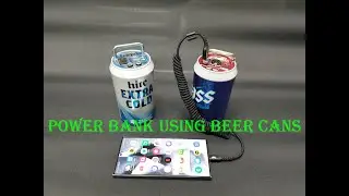 Power bank using beer cans #diy ,#18650, #lithium-ion,#power bank,#balancing