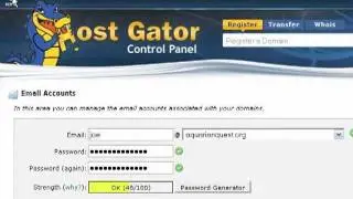 6 Add email inside hosting
