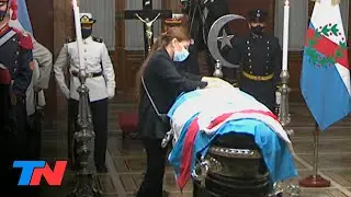 Zulemita Menem se despidió de su papá en el Salón Azul del Congreso