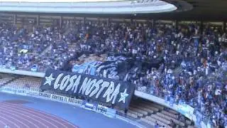 XEREZ C.D. - MALAGA PANCARTA KOLECTIVO SUR Y SALIDA DE JUGADORES AL CAMPO