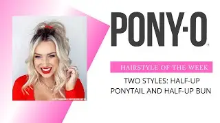 PONY-O Ponytail Holders: Two easy AND CUTE Half-Up hairstyle you can do yourself in seconds! OMG.