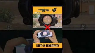 🔥4X Zero Recoil sensitivity | 4x no Recoil Spray | 4x Zero Recoil Sensitivity with non Gyroscope