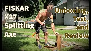 FISKAR X27 Splitting Axe - Unboxing, Test, and Review
