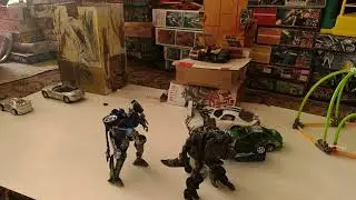Transformers Stop Motion Galavatron Vs Evac And Wheeljack