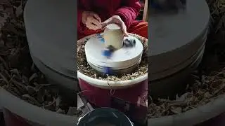 обточка попки #ceramic #верба #pottery