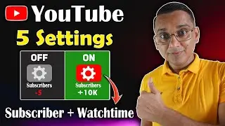 5 YouTube Settings for Small Creators | Increase SUBSCRIBERS & Watchtime