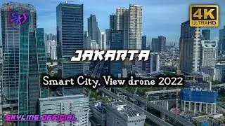 JAKARTA SMART CITY. Capital city of Indonesia 🇮🇩 beautiful view from drone 2022.