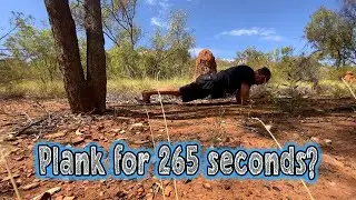 Guy Planks For 265 Seconds approximately 60km East of QLD/NT border, Barkly Hwy, QLD