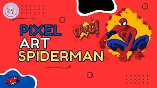 Pixel art for Spiderman Lovers‼️| Easy Pixel Art Ideas 2024 #art #pixelart #youtube  #viralvideo