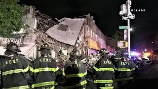 Car Crashes Building & Causes Collapse