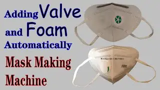 N95 FFP2 KN95 Flat Fold Respirator Mask Machine Can Add Exhalation Valve and Sponge Automatically