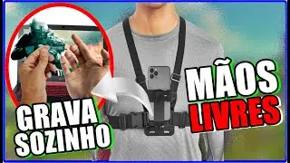 SOLUÇÃO PARA QUEM GRAVA SOZINHO! SUPORTE CINTO PEITO PARA CELULAR E GOPRO VALE A PENA? ANÁLISE