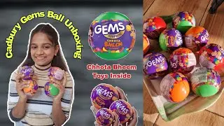 Cadbury Gems Ball Unboxing / Chhota Bheem Edition / Gems Surprise / Satisfying unboxing / Gems Ball