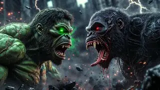 Hulk vs Gorilla 🦍 this Fight broke the Internet 😱#shorts #viral #trending