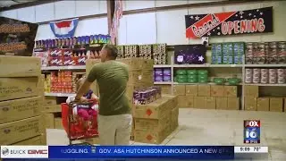 Arkansas fireworks sales open, sellers worry about possible shortage