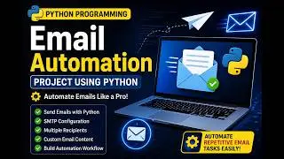 Python Programming | Email Automation Project Using Python | Automate Emails Like a Pro 🚀 | Day 124