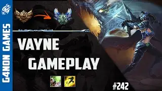 Bronze Ao Diamante - Vayne ADC Gameplay - 242