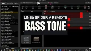 Пресет бас гітари у застосунку line6 Spider V remote