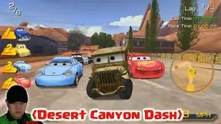 CARS PSP Sarge GAMEPLAY - Desert Canyon Dash (Postcard) HD