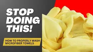How to wash microfiber towels. Detailing Tips