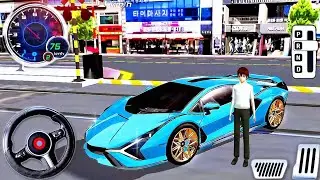 Gas Station Funny Driver New Car Lambhorghini - 3D Driving Class Simulation - Android Gameplay