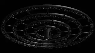 Realistic Multi-Ring Space Station with Spin Gravity - Made in Blender