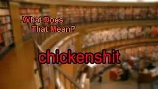 What does chickenshit mean?