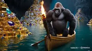 AirGorilla Finds Treasure inside the Secret Cave #gorilla #caveexplorer #animals #animallover