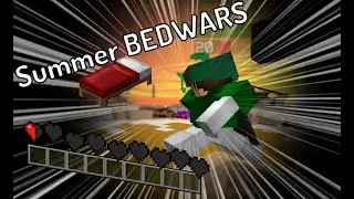 Playing on the new bedwars summer maps! | Hypixel bedwars |