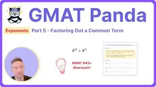 GMAT Exponents Factoring Trick | Most Test Takers Miss This