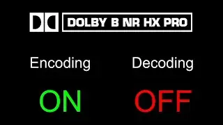 Dolby B Noise Reduction Test / Demo