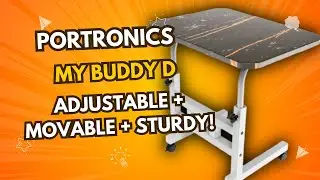 Portronics My Buddy D Adjustable Laptop Table | Movable, Sturdy, Easy to Assemble | Quick Review