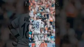 Top 5 Players With Most Runs In BGT(Active Players)#shorts #cricket #ytshorts #bgt #indiavsaustralia
