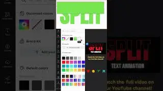 Split Text Effect in Canva - Tutorial