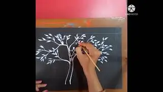 Warli  Art with poster colour