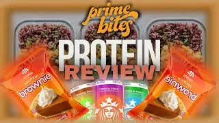 NEW Alpha Prime Bites Pumpkin Pie Brownie // Starbucks Energy Drink Review