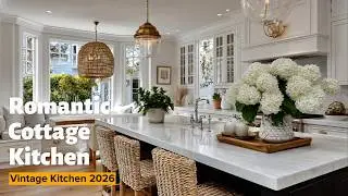 🌸 Romantic Cottage Kitchen Decor 2026 | Elegant Vintage & Shabby Chic Ideas for Small Spaces