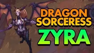 DRAGON SORCERESS ZYRA SPOTLIGHT! NEW ZYRA SKIN IS AMAZING - PBE League of Legends Commentary