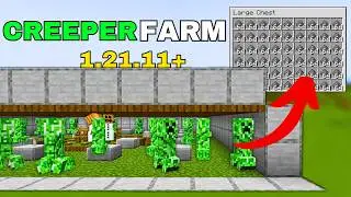 Самая простая ферма криперов в Minecraft 1.21.11+ &mdash; НОВОЕ руководство