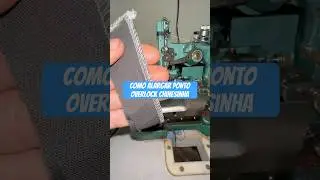 Alargar o ponto overlock chinesinha. #Overlock #Manuten&ccedil;&atilde;oM&aacute;quina #Costura #DicasDeCostura