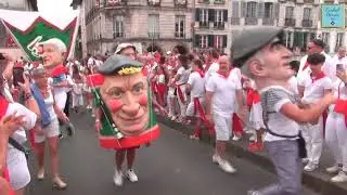 Fête de Bayonne: Le défilé des Bandas. 30/07/2023.