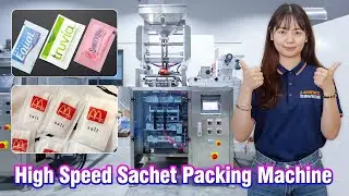 Introducing Double Lane Small Granular Sugar 4-side Sealing Bags Packing Machine