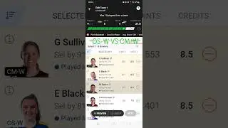 OS-W VS CM-W Women Super Smash T20 dream11 Team prediction #dream11 #ytshorts
