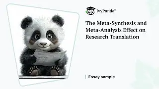 The Meta-Synthesis and Meta-Analysis Effect on Research Translation | Essay Example