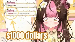 Cute Vtuber Cries after Getting A Big Donation...