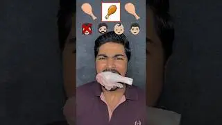 Who will eat the raw chicken leg?!😱 #shorts #shortsfeed #viralshorts #challenge