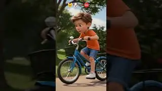 Be carefull when you got a puppy in front of you while cyling #kidsviral #kidsvideo #kidseducation